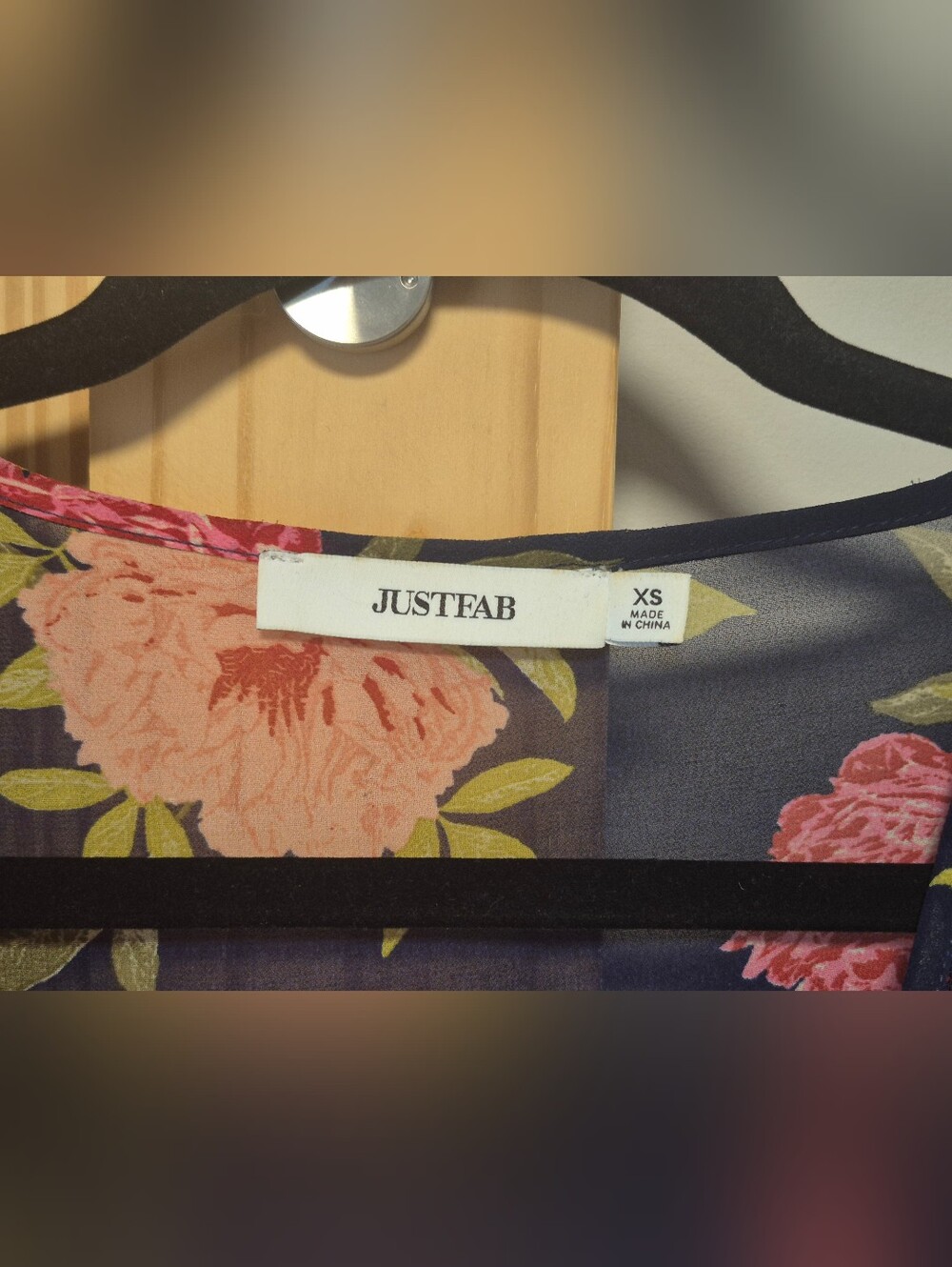 Navy Floral Wrap Maxi Dress - Picture 7 of 15